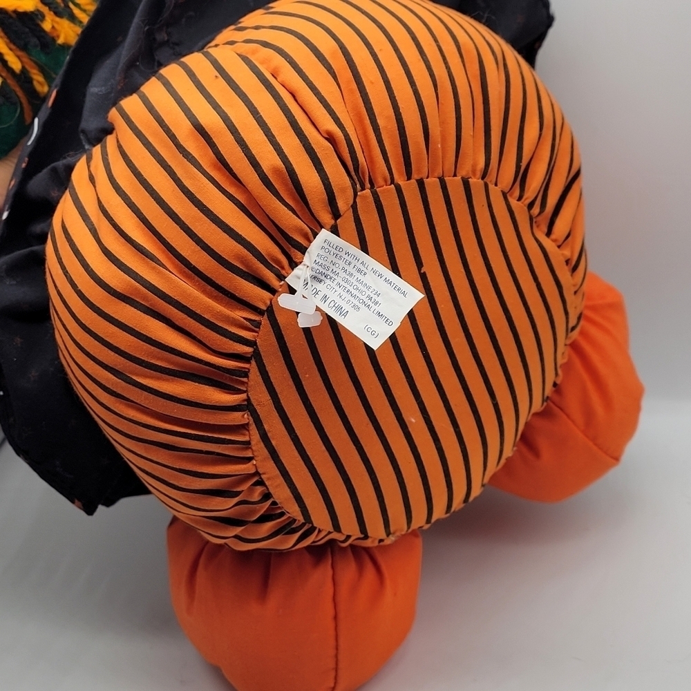 Vintage DanDee Sitting Halloween Witch 14" Plush Stuffed Toy Rare With Tag - Picture 4 of 8